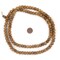 The Bead Chest Copper Inlaid Rustic Brown Bone Mala Beads (10mm)